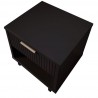 Manhattan Comfort Granville Modern Nightstand 1.0 with 1 Full Extension Drawers in Black Top