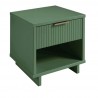 Manhattan Comfort Granville Modern Nightstand 1.0 with 1 Full Extension Drawers in Sage Green Side