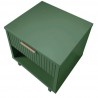 Manhattan Comfort Granville Modern Nightstand 1.0 with 1 Full Extension Drawers in Sage Green Top