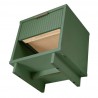 Manhattan Comfort Granville Modern Nightstand 1.0 with 1 Full Extension Drawers in Sage Green Bottom