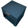 Manhattan Comfort Granville Modern Nightstand 1.0 with 1 Full Extension Drawers in Midnight Blue Top