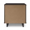 Manhattan Comfort Granville Modern Nightstand 1.0 with 1 Full Extension Drawers in Dark Grey Back
