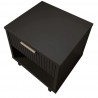 Manhattan Comfort Granville Modern Nightstand 1.0 with 1 Full Extension Drawers in Dark Grey Top