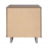 Manhattan Comfort Granville Modern Nightstand 1.0 with 1 Full Extension Drawers in Light Grey Back