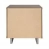 Manhattan Comfort Granville Modern Nightstand 1.0 with 1 Full Extension Drawers in Light Grey Back - Manhattan Comfort Granville Modern Nightstand 1.0 with 1 Full Extension Drawers in Light Grey Back