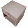 Manhattan Comfort Granville Modern Nightstand 1.0 with 1 Full Extension Drawers in Light Grey Top