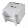 Manhattan Comfort Granville Modern Nightstand 2.0 with 2 Full Extension Drawers in White Bottom - Manhattan Comfort Granville Modern Nightstand 2.0 with 2 Full Extension Drawers in White Bottom