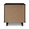 Manhattan Comfort Granville Modern Nightstand 2.0 with 2 Full Extension Drawers in Black Back