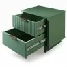 Manhattan Comfort Granville Modern Nightstand 2.0 with 2 Full Extension Drawers in Sage Green Open - Manhattan Comfort Granville Modern Nightstand 2.0 with 2 Full Extension Drawers in Sage Green Open