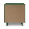 Manhattan Comfort Granville Modern Nightstand 2.0 with 2 Full Extension Drawers in Sage Green Back