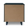 Manhattan Comfort Granville Modern Nightstand 2.0 with 2 Full Extension Drawers in Midnight Blue Back