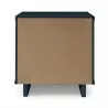 Manhattan Comfort Granville Modern Nightstand 2.0 with 2 Full Extension Drawers in Midnight Blue Back - Manhattan Comfort Granville Modern Nightstand 2.0 with 2 Full Extension Drawers in Midnight Blue Back