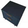 Manhattan Comfort Granville Modern Nightstand 2.0 with 2 Full Extension Drawers in Midnight Blue Top
