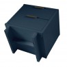 Manhattan Comfort Granville Modern Nightstand 2.0 with 2 Full Extension Drawers in Midnight Blue Bottom