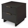 Manhattan Comfort Granville Modern Nightstand 2.0 with 2 Full Extension Drawers in Dark Grey Other Side