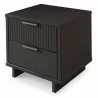 Manhattan Comfort Granville Modern Nightstand 2.0 with 2 Full Extension Drawers in Dark Grey Other Side - Manhattan Comfort Granville Modern Nightstand 2.0 with 2 Full Extension Drawers in Dark Grey Other Side