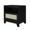 Manhattan Comfort Sheridan Modern Cane Nightstand Black Other Side - Manhattan Comfort Sheridan Modern Cane Nightstand Black Other Side