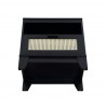 Manhattan Comfort Sheridan Modern Cane Nightstand Black Bottom