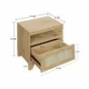 Manhattan Comfort Sheridan Modern Cane Nightstand Nature Size - Manhattan Comfort Sheridan Modern Cane Nightstand Nature Size