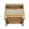 Manhattan Comfort Sheridan Modern Cane Nightstand Nature Bottom - Manhattan Comfort Sheridan Modern Cane Nightstand Nature Bottom