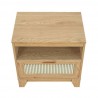 Manhattan Comfort Sheridan Modern Cane Nightstand Nature Top