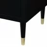 Manhattan Comfort Stanton Modern Nightstand with 2 Full Extension Drawers and Solid Wood Legs in Black Legs - Manhattan Comfort Stanton Modern Nightstand with 2 Full Extension Drawers and Solid Wood Legs in Black Legs