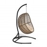 Tortuga Outdoor Rio Vista Outdoor Wicker Hanging Egg Chair with Stand 2