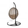 Tortuga Outdoor Rio Vista Outdoor Wicker Hanging Egg Chair with Stand 6