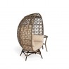 Tortuga Outdoor Rio Vista Outdoor Wicker Egg Chair with Swivel Base and Side Table 5