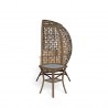 Tortuga Outdoor Rio Vista Outdoor Wicker Egg Chair with Swivel Base and Side Table 6