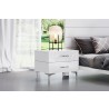 Navi Night Stand High Gloss White - Lifestyle