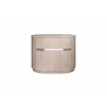 Whiteline Modern Living Waves Night Stand In High Gloss Beige - Front