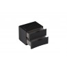 Massimo Nightstand in Dark Gray-opened