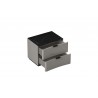 Massimo Nightstand in Light Gray-opened