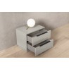 Damien Nightstand in Light Gray-Lifestyle 3