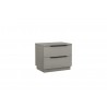 Damien Nightstand in Light Gray-side view