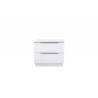 Damien Nightstand in White-front view