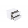Damien Nightstand in White-opened