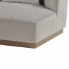 Sunpan Kelsey Sofa - Polo Club Stone - Seat Closeup Angle