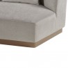 Sunpan Kelsey Sofa - Polo Club Stone - Seat Closeup Angle