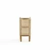 Manhattan Comfort Versailles End Table in Nature Cane Back - Manhattan Comfort Versailles End Table in Nature Cane Back