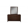 Alpine Furniture Solana Mirror in Cappuccino