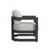 Sunset West Malibu Club Chair in Cast Silver, No Welt