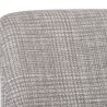 Sunpan Estrada Dining Chair in Light Grey Oak - Naya Check Light Grey - Closeup Top Angle