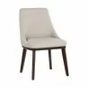 Sunpan Jody Dining Chair in Linea Light Grey Leather - Set of Two - Front Side Angle - Sunpan Jody Dining Chair in Linea Light Grey Leather - Set of Two - Front Side Angle