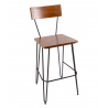 NV Barstool With Steel Wire Frame - Sand Black Finish