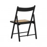 Sunpan Livvy Folding Dining Chair - Black - Set of Two - Back Side Angle