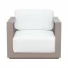 Sunpan Tavira Armchair Greige-Stinson White - Front Angle - Sunpan Tavira Armchair Greige-Stinson White - Front Angle