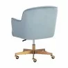 Sunpan Karina Office Chair Cornflower Blue Sky - Back Side Angle - Sunpan Karina Office Chair Cornflower Blue Sky - Back Side Angle