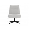 Sunpan Karson Swivel Lounge Chair in Light Grey - Front Angle